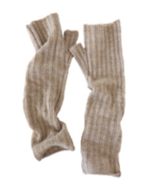 AVALON アームカバー メランジリブアームウォーマー レディース