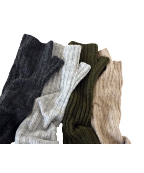 AVALON アームカバー メランジリブアームウォーマー レディース