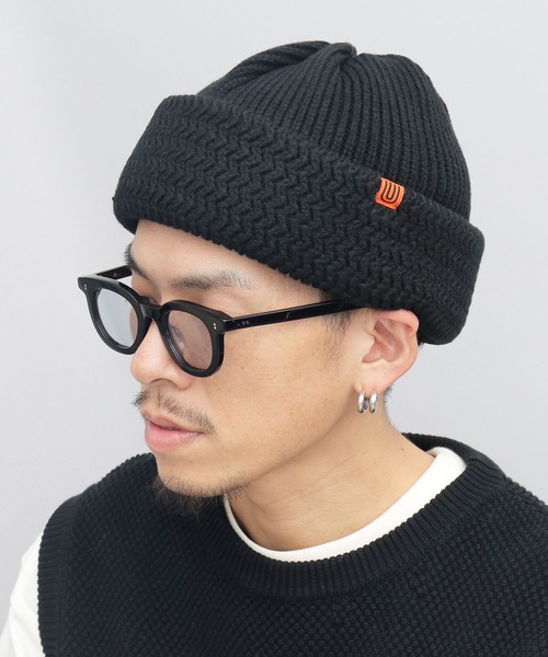 UNIVERSAL OVERALL ニット帽 ニットキャップ 切替編み ボリューム 