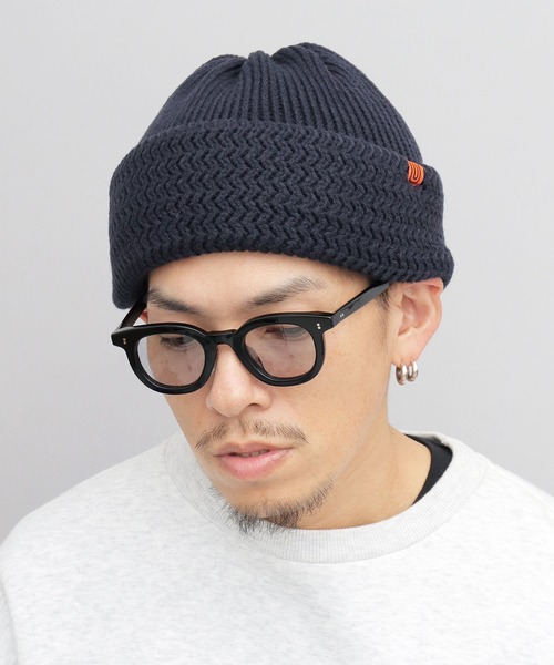 UNIVERSAL OVERALL ニット帽 ニットキャップ 切替編み