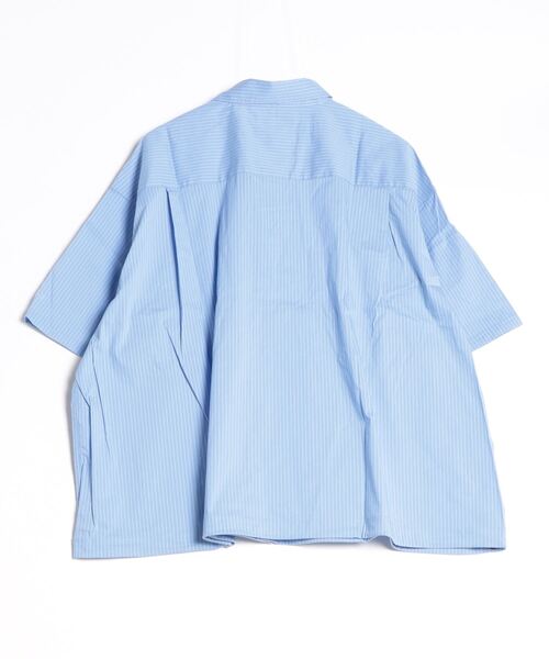BALLSY.BROTHERS シャツ military drawcord striped shirt
