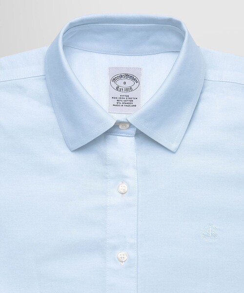 【未使用】ブルックスブラザース　オックスフォードシャツ　15.5−2/3　ブルー BROOKS BROTHERS（ブルックスブラザーズ） ブラウス シャツ ストレッチ