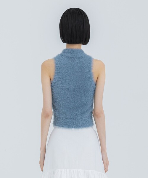 【新品】CLANE アメリカンスリーブニットトップス CLANE（クラネ） ベスト ジレ 「CLANE/クラネ」SHAGGY AMERICAN SLEEVE