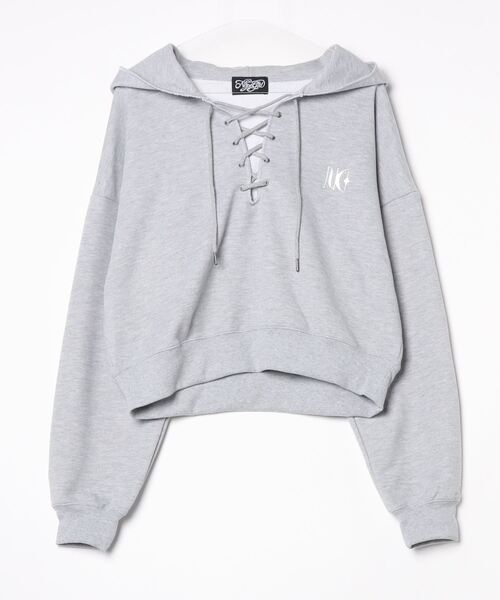 パーカー one sholder hoodie レディース