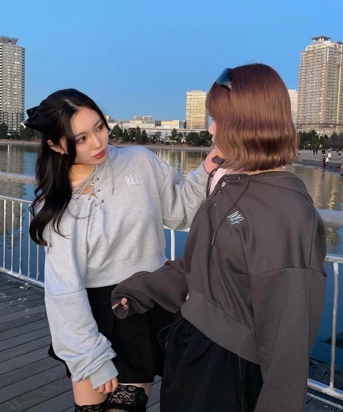 Nope Girl パーカー 裏起毛 one sholder hoodie レディース : ZOZOTOWN 