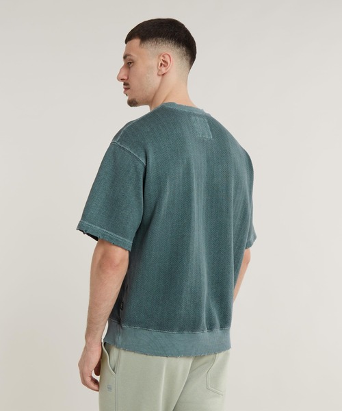 送料込★G-Star★Photo Back Print Loose スウェットシャツ セール】BACK PAINT BOXY FIT SHIRT/バックプリントオーバー