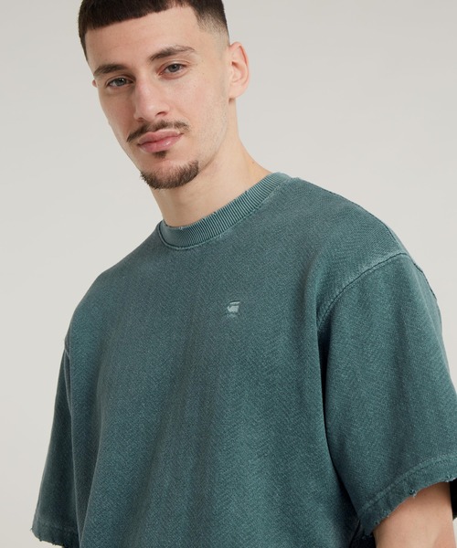 送料込★G-Star★Essential Loose R スウェットシャツ G-STAR RAW ジースターロウ トレーナー スウェット 裏起毛 胸