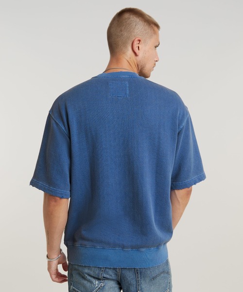 G-STAR RAW tシャツ OVERDYED LOOSE SWEATER/オーバーダイ