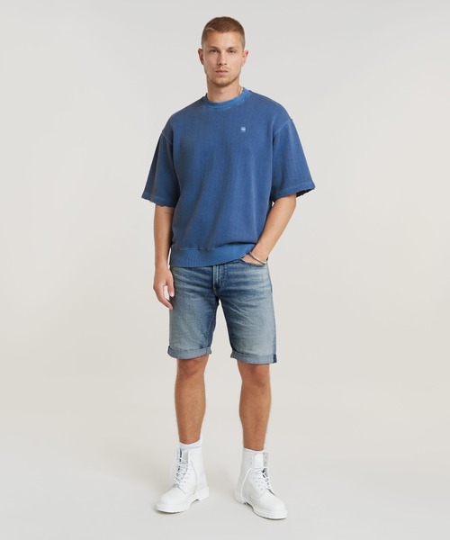 G-STAR RAW tシャツ OVERDYED LOOSE SWEATER/オーバーダイ