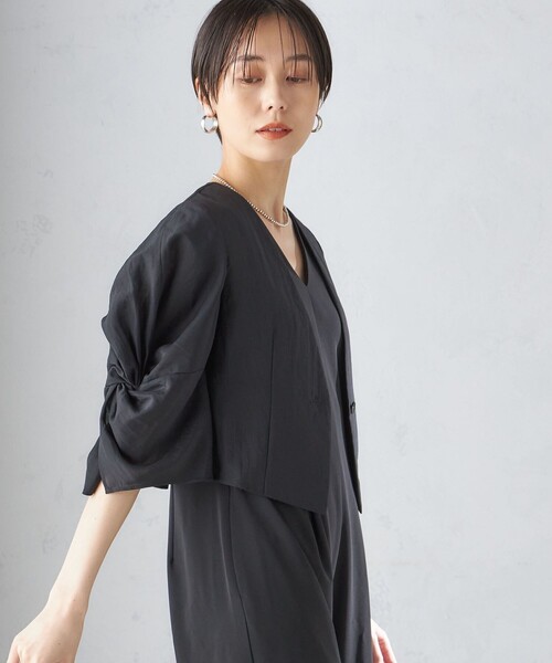 SHIPS（シップス） ジャケット ノーカラージャケット little black