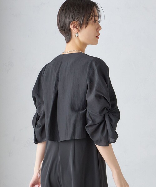 SHIPS（シップス） ジャケット ノーカラージャケット little black