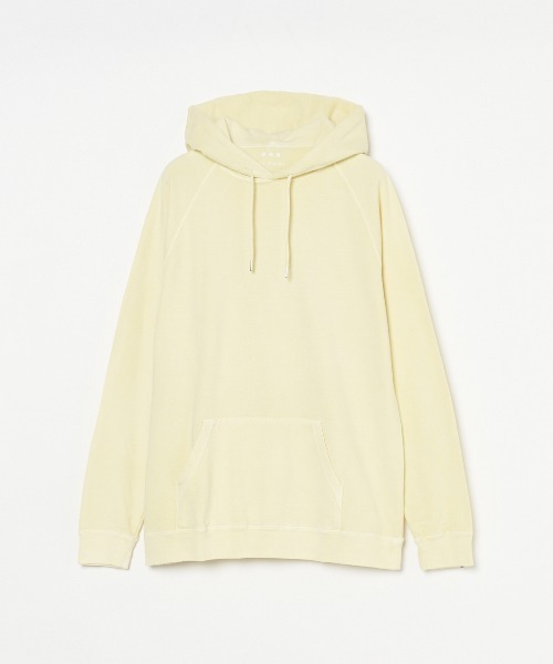 three dots パーカー ピグメントダイ オーガニックコットン プル  