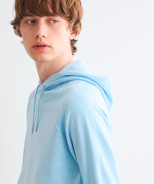 three dots パーカー ピグメントダイ オーガニックコットン プル  