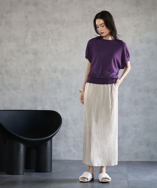 ELFRANK スカート プリーツロングタイトスカート : ZOZOTOWN Yahoo!店