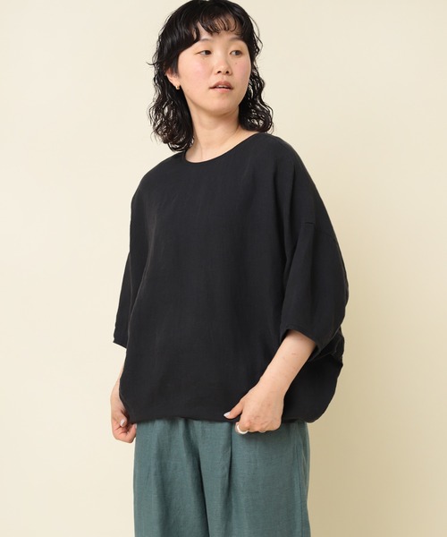 RNA-N ブラウス シャツ B2840 フレンチリネンバルーンブラウス
