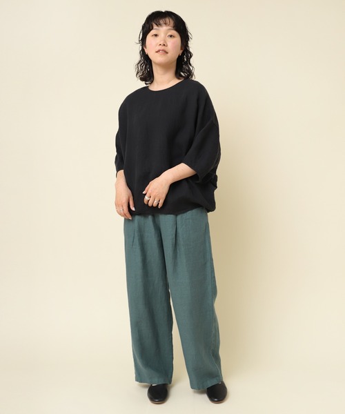 RNA-N ブラウス シャツ B2840 フレンチリネンバルーンブラウス
