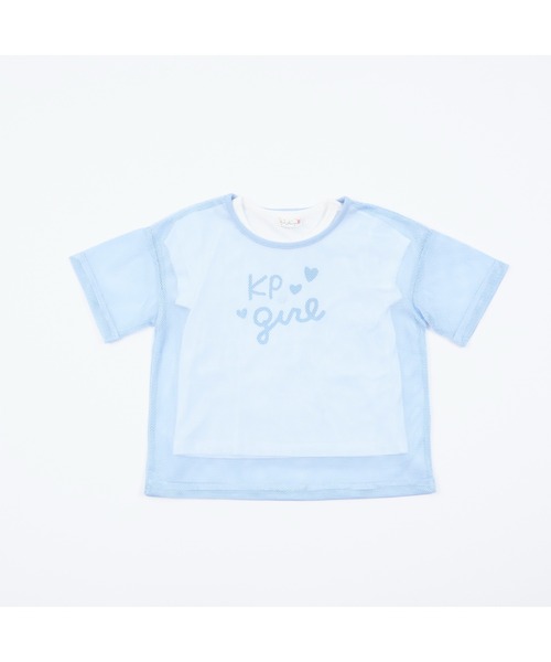 KP(キッズ) tシャツ メッシュ＆ロゴTシャツセット(110〜140