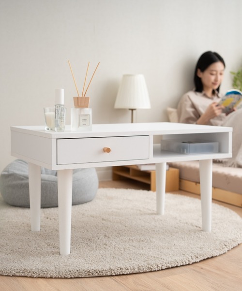 東京家具 家具 コンパクト ロータイプ テーブル Mystic (ミスティック