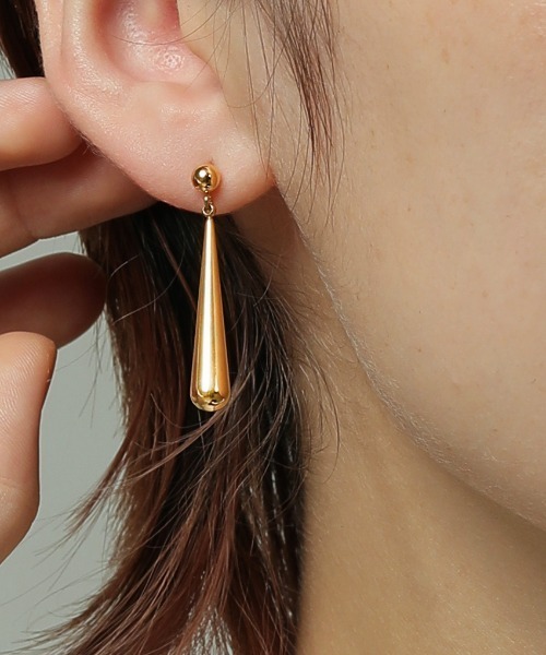 ORLEAN ピアス 金属アレルギー対応 しずくモチーフピアス サージカル 