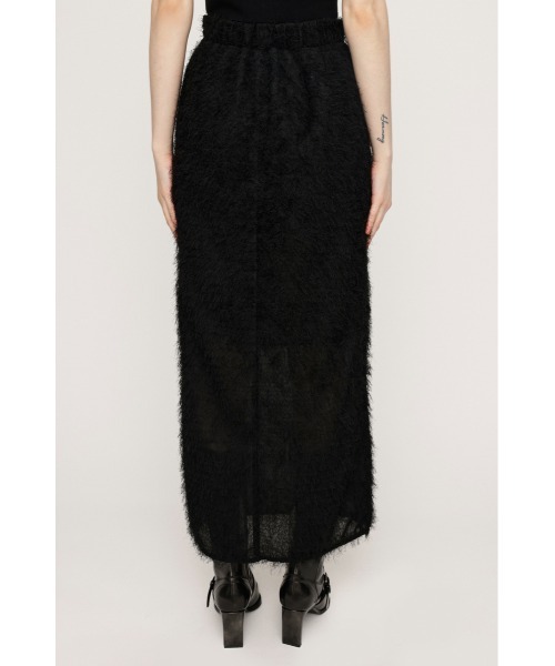 【CLANE】shaggy pencil skirt シャギーペンシルスカート SLY（スライ） スカート SHAGGY FRINGE I LINE SK シャギー フリンジ