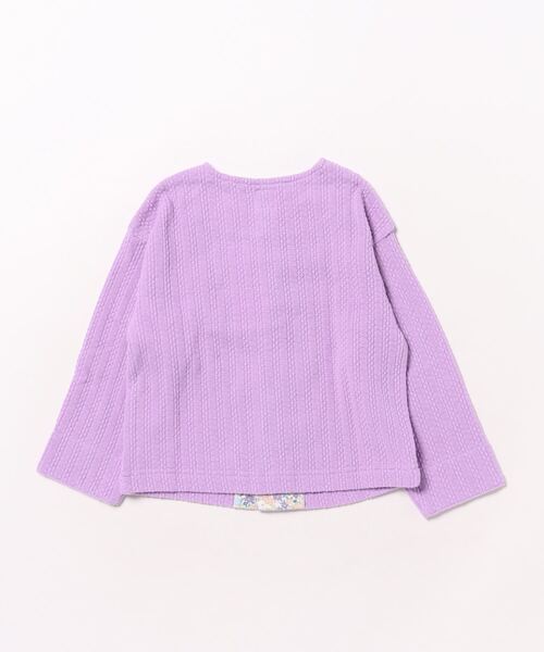 HAKKA KIDS（ハッカキッズ） カーディガン フラワーモチーフニットソー