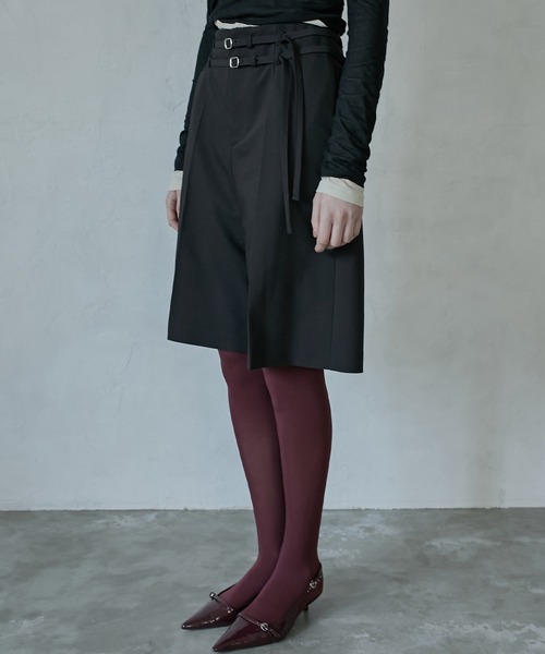 LE CIEL BLEU パンツ オックスフォードバミューダパンツ