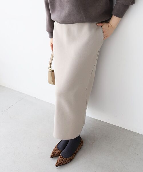 le.coeur blanc（ルクールブラン） スカート ミラノリブニットタイト