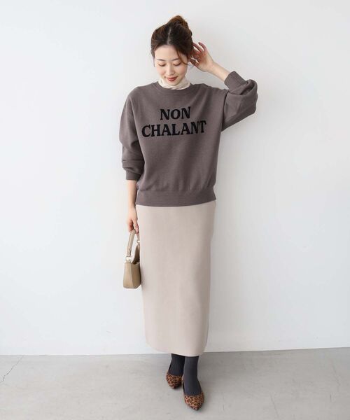 le.coeur blanc（ルクールブラン） スカート ミラノリブニットタイト