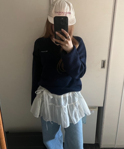 スカート GIUNON adjustable mini sheer skirt GIUNON スカート adjustable mini sheer skirt / アジャスタブル