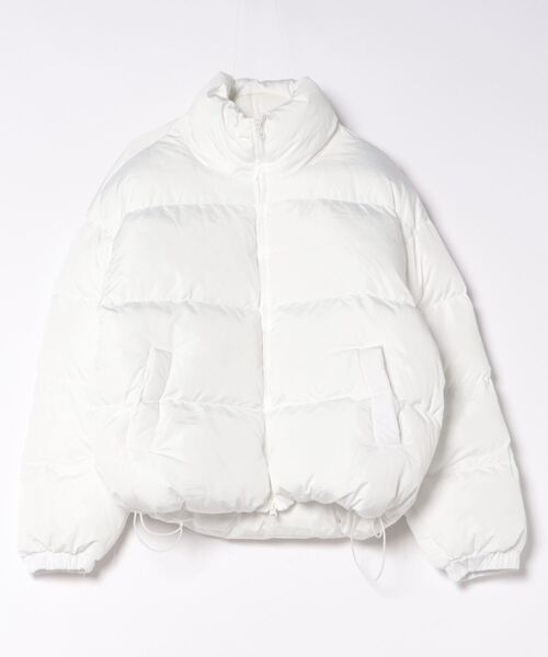 ダウンジャケット ダウン a.p.o.v. マットキルティングオーバーサイズ