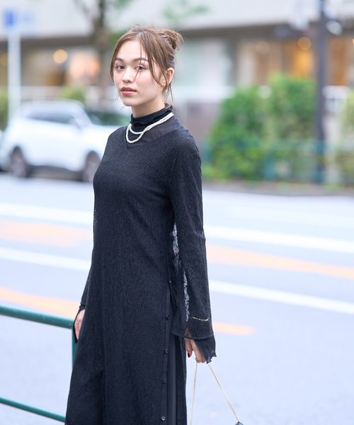 Rouge vif（ルージュ ヴィフ） ワンピース 前後2WAYサイドスリット