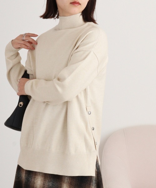 ニット セーター Eglantine スナッププルオーバーハイネックニット レディース EGLANTINE ニット セーター Eglantine スナッププルオーバー