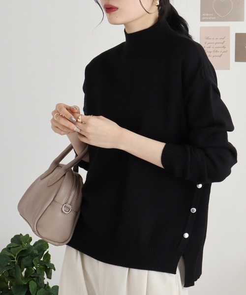 ニット セーター EGLANTINE エンボス加工プルオーバーニット レディース EGLANTINE ニット セーター エンボス加工プルオーバーニット