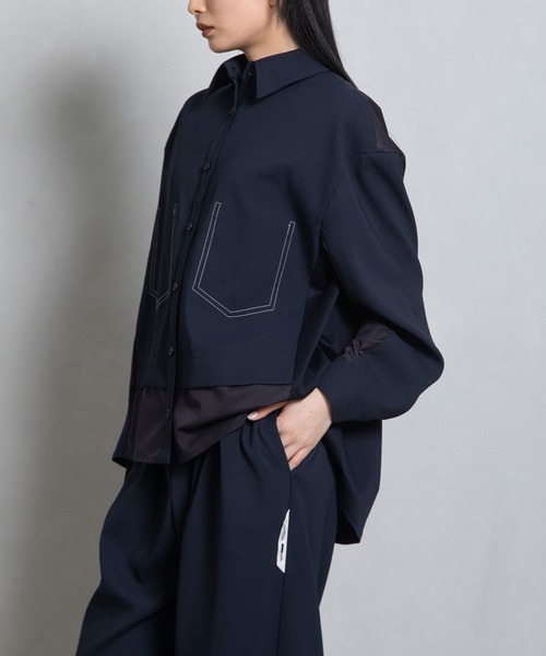 MARECHAL TERRE マルシャルテル ボウタイブラウス シャツ Mサイズ MARECHAL TERRE ブラウス シャツ コンビネーションシャツ
