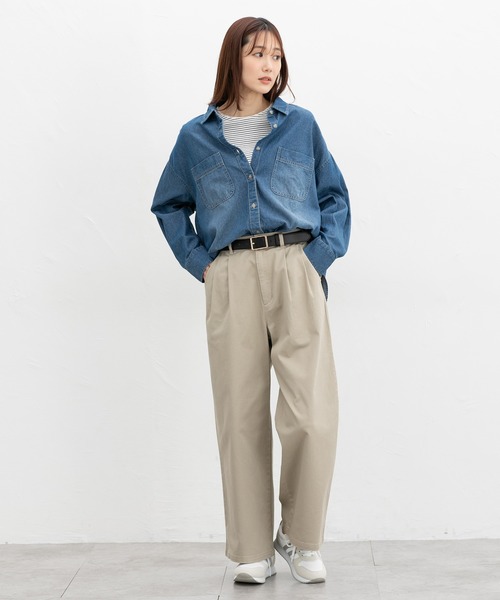 デニムシャツ レディース（Honeys）の商品一覧 通販 - Yahoo!ショッピング
