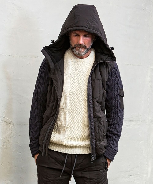 1PIU1UGUALE3 RELAX ダウンコート M ブラック メンズ : ZOZOTOWN Yahoo