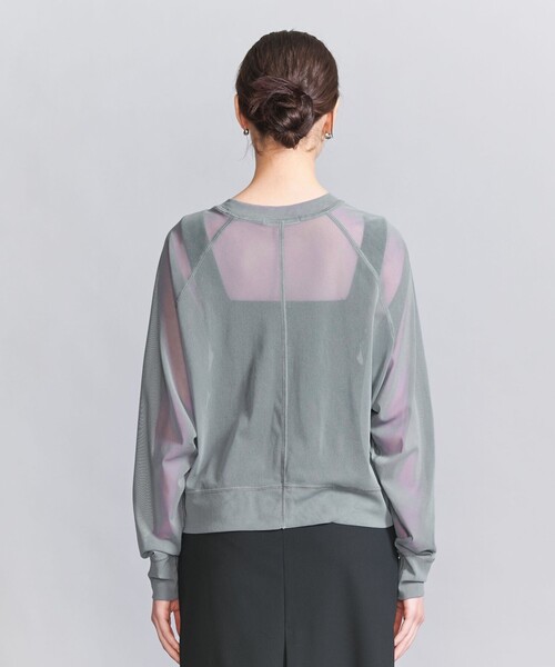 tシャツ ポリエステルチュール ラグランスリーブ プルオーバー レディース BEAUTY＆YOUTH UNITED ARROWS tシャツ ポリエステルチュール
