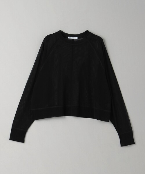 tシャツ ポリエステルチュール ラグランスリーブ プルオーバー レディース BEAUTY＆YOUTH UNITED ARROWS tシャツ ポリエステルチュール