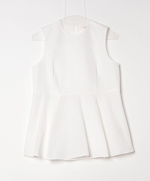 「Demi-Luxe BEAMS」 ノースリーブブラウス 36 ホワイト レディース