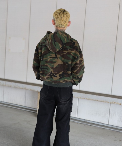 ATMARK パーカー 「フリーサイズ / UNISEX 」ATMARKロゴ フリンジ