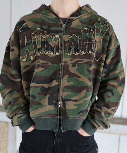 ✨美品✨BRIEFING フルジップパーカー メンズＬ カーキ フード ロゴ ✨美品✨BRIEFING フルジップパーカー メンズL カーキ フード
