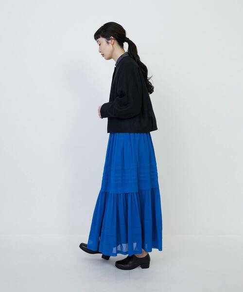 LOISIR ジャケット ノーカラージャケット リネンツイルノーカラー