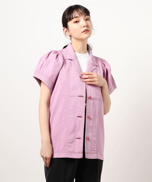 「jouetie」 半袖ブラウス MEDIUM ブラック レディース