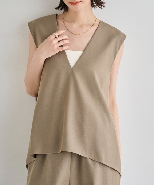 やきにくのたれ 美品 LEMAIRE VネックベストS オリーブグリーン 2023-B-BFM53210_c40_500x.jpg?v