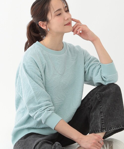 SHOO・LA・RUE tシャツ 「S-LL」ひとくせある凹凸がアクセント 裾