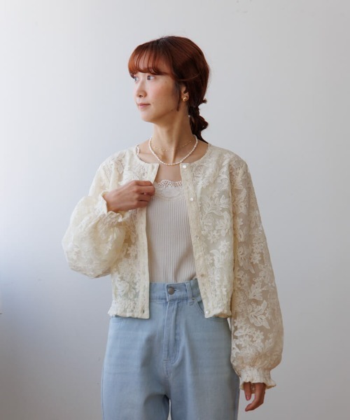 新品シアーボタニカルフラワーブラウス flower ブラウス シャツ ボタニカルシアートップ レディース
