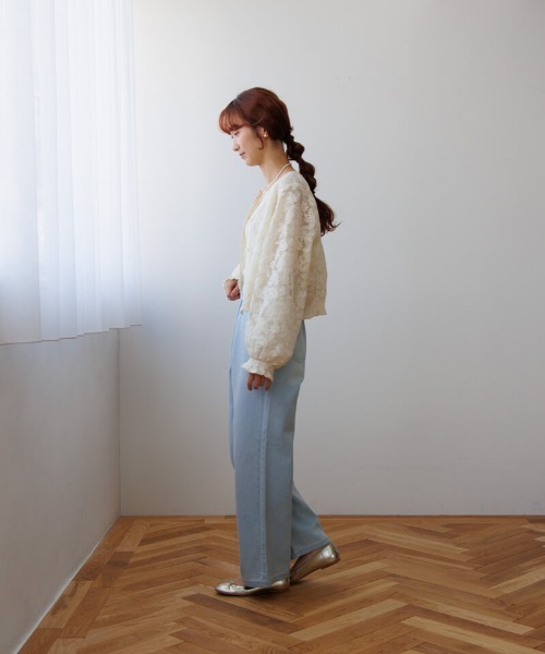flower ブラウス シャツ ボタニカルシアートップ レディース 
