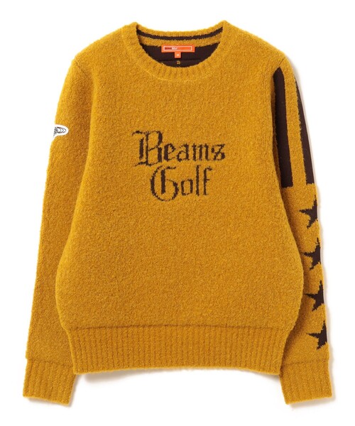 BEAMS GOLF（ビームス ゴルフ） 長袖ニット LARGE イエロー レディース