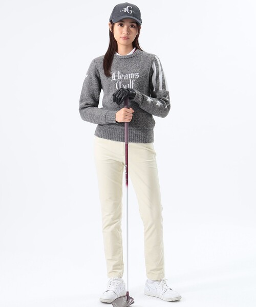 BEAMS GOLF（ビームス ゴルフ） 長袖ニット LARGE イエロー レディース