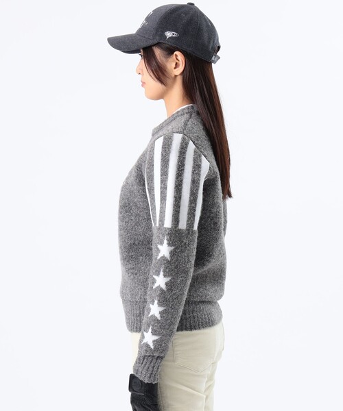 BEAMS GOLF（ビームス ゴルフ） 長袖ニット LARGE イエロー レディース